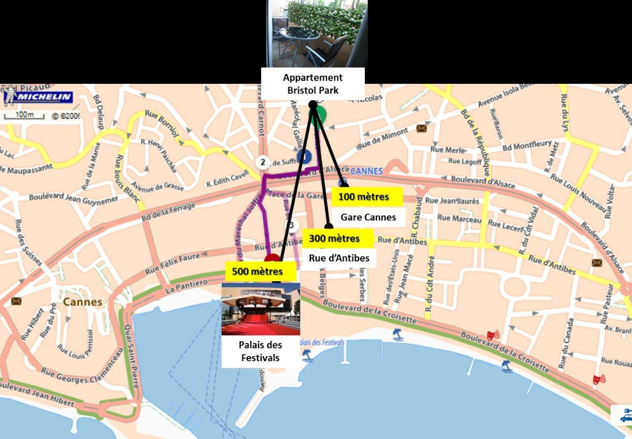 Bristol Park - Parking - 5Mn Walk From Palais Des Festivals Apartamento Cannes Exterior foto